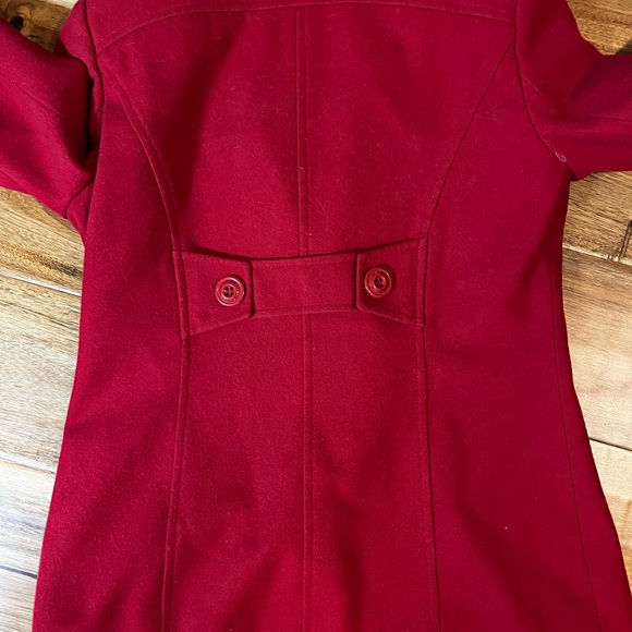New York & Company red Peacoat - Picture 2 of 6